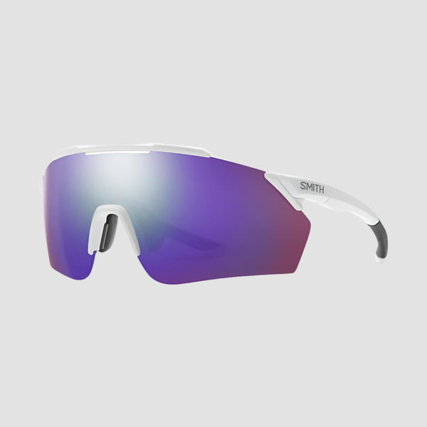 Load image into Gallery viewer, Smith RUCKUS Sunglasses (White/ChromaPop Violet Mirror)
