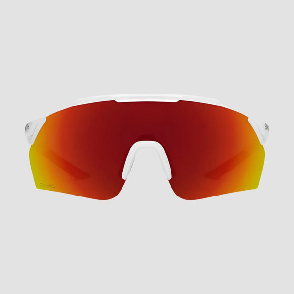 Load image into Gallery viewer, Smith RUCKUS Sunglasses (Matte White/ChromaPop Red Mirror)
