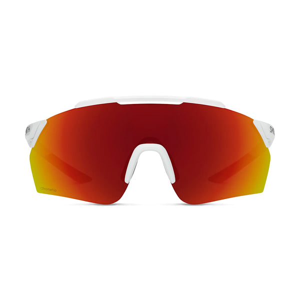 Load image into Gallery viewer, Smith RUCKUS Sunglasses (Matte White/ChromaPop Red Mirror)
