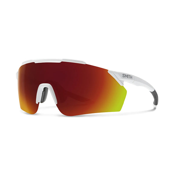 Load image into Gallery viewer, Smith RUCKUS Sunglasses (Matte White/ChromaPop Red Mirror)

