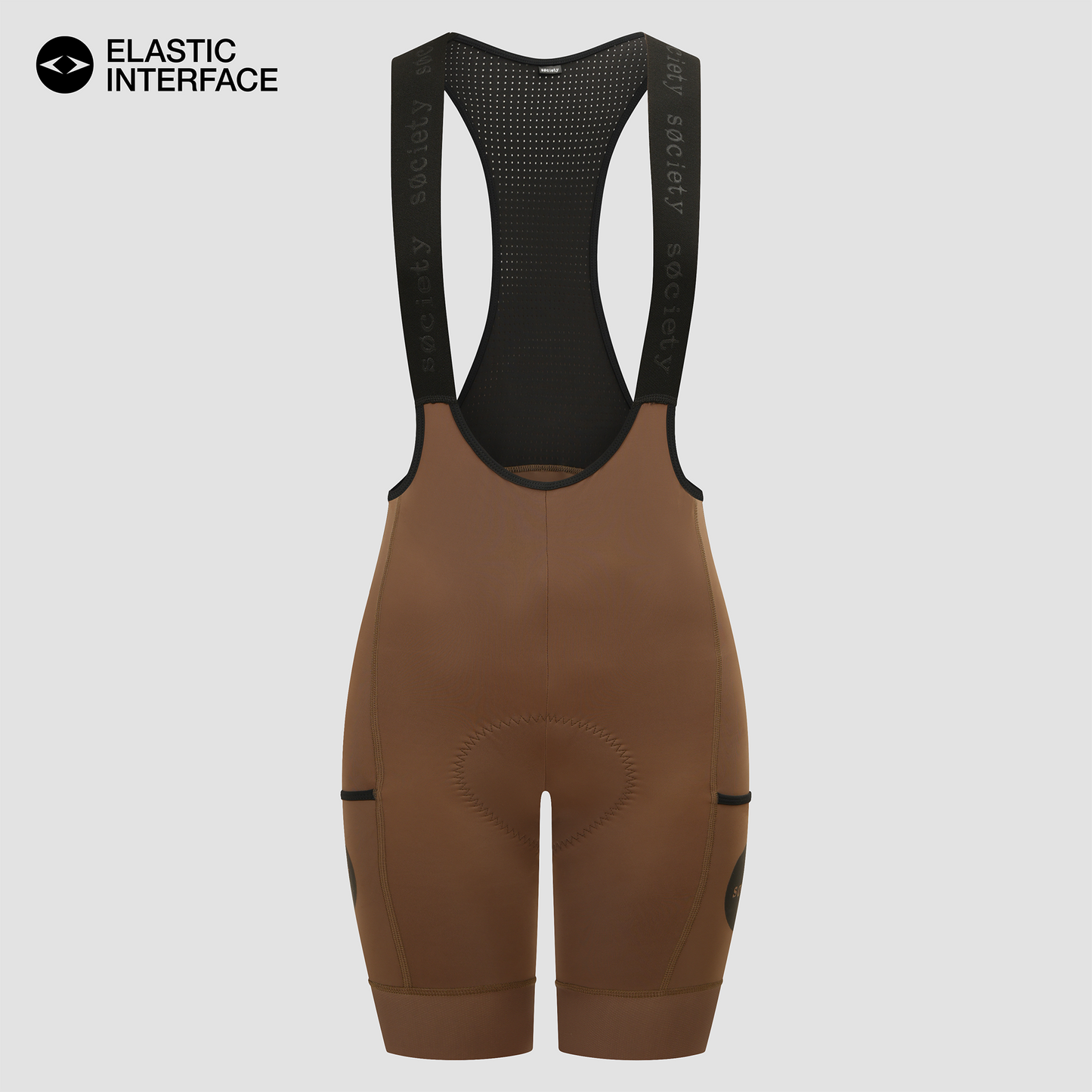 Womens Omni Cargo Bib Shorts [Brown]
