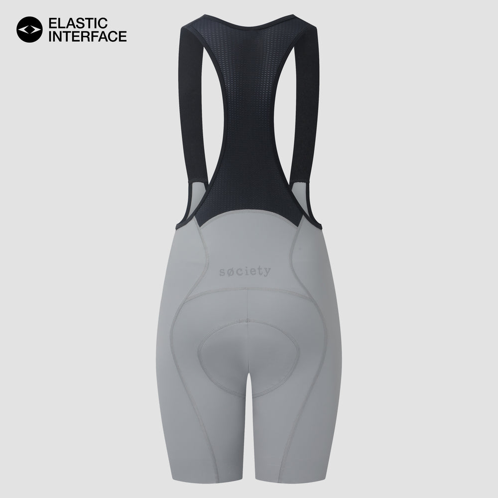 Womens Elevate++ Bib Shorts [Stone Grey]