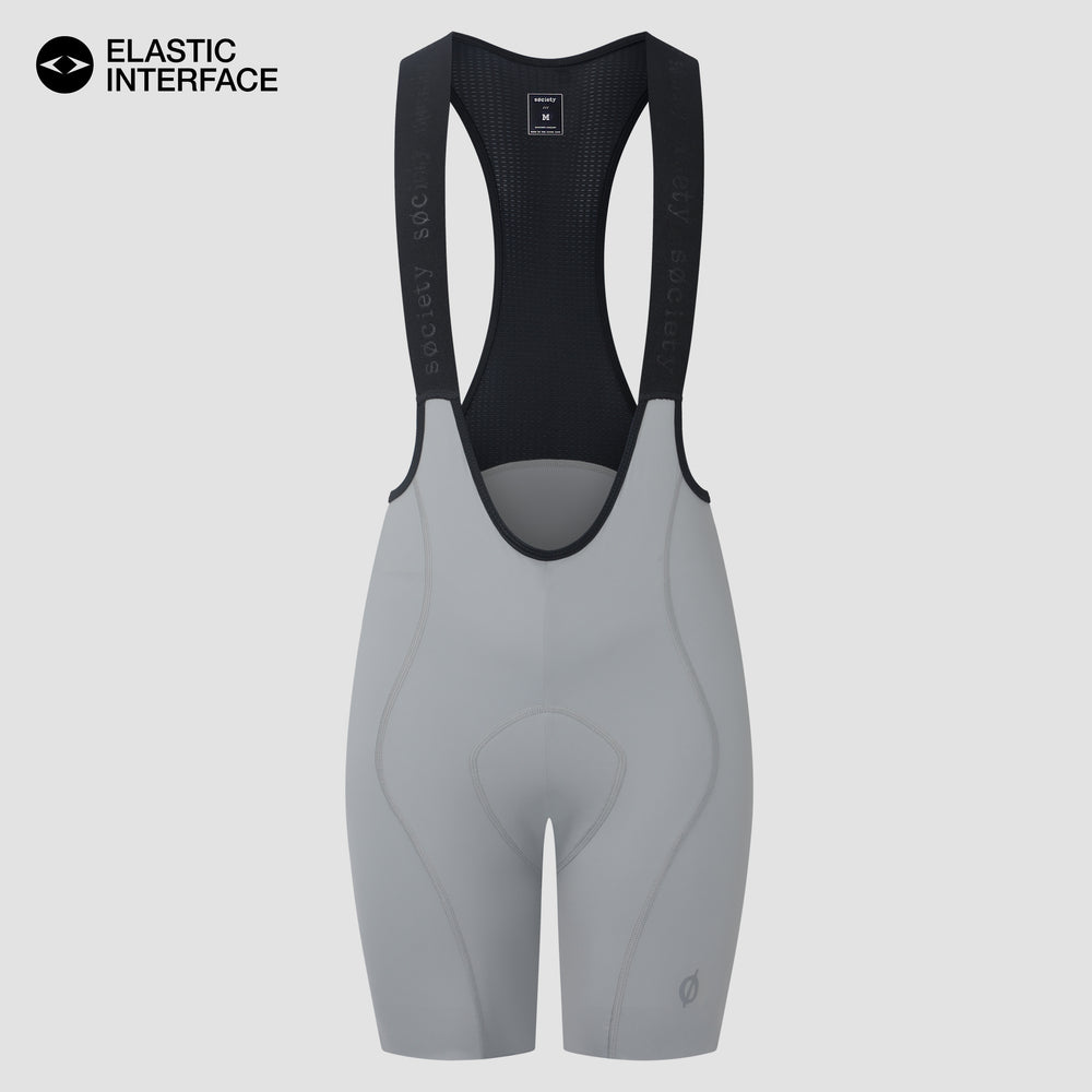 Womens Elevate++ Bib Shorts [Stone Grey]