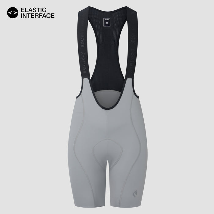 Womens Elevate++ Bib Shorts [Stone Grey]
