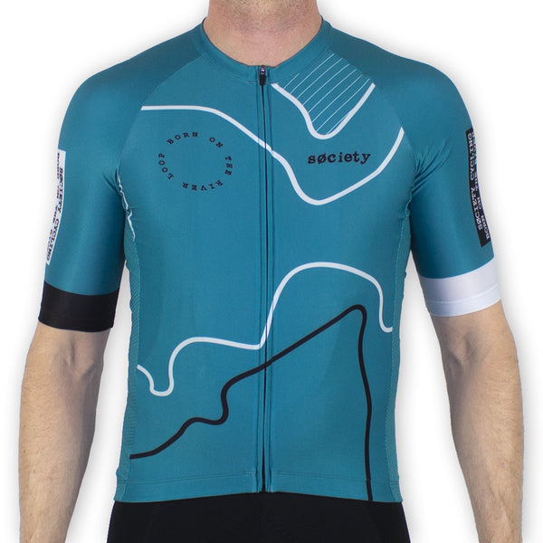 Load image into Gallery viewer, Mens Established Jersey (Teal)
