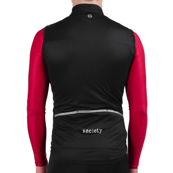 Load image into Gallery viewer, Society Cycling Club Vest and Prevail Long Sleeve Jersey Merlot
