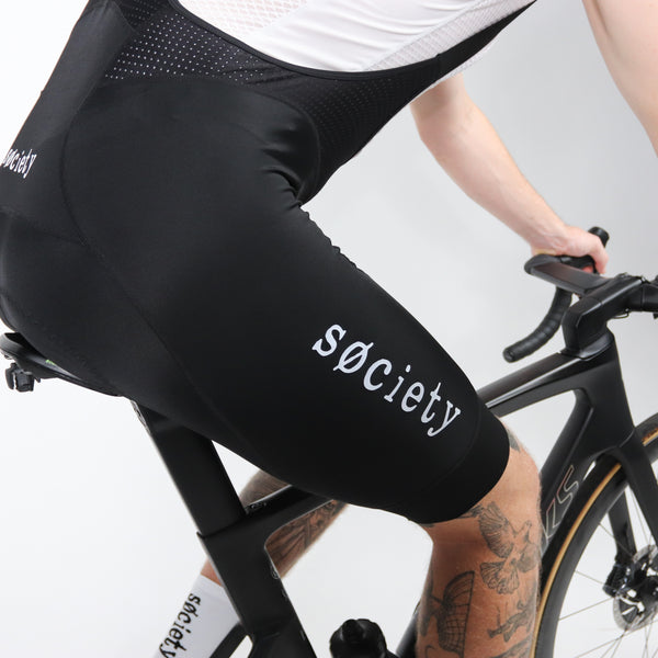 Load image into Gallery viewer, Society Cycling Omni Bib Shorts Black
