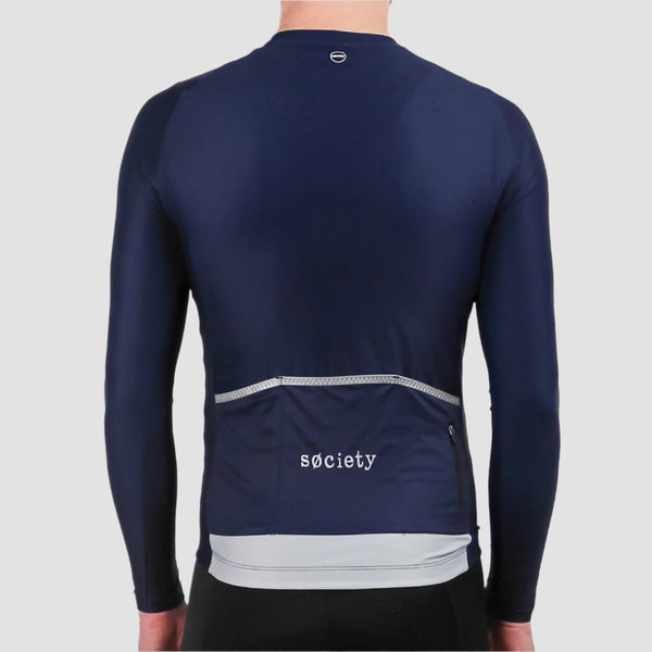 Load image into Gallery viewer, Mens Prevail Long Sleeve Jersey (Navy)
