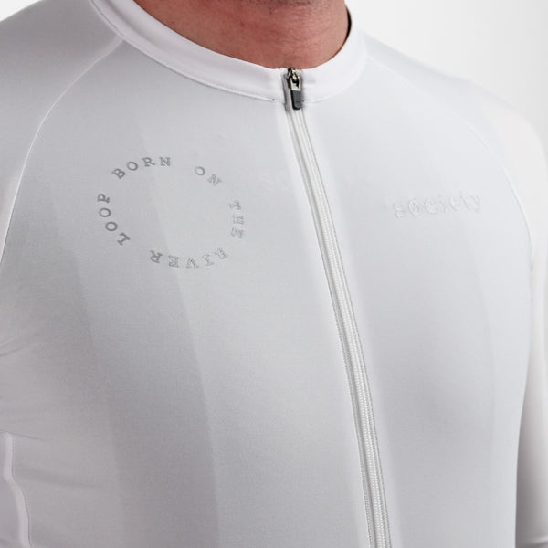 Load image into Gallery viewer, Mens Prevail Long Sleeve Jersey (White)
