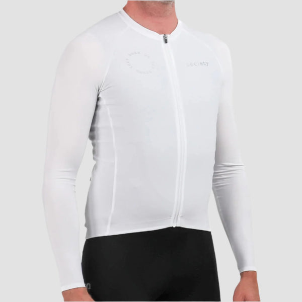 Load image into Gallery viewer, Mens Prevail Long Sleeve Jersey (White)
