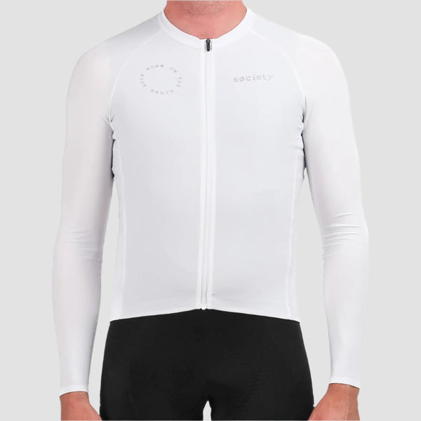 Load image into Gallery viewer, Mens Prevail Long Sleeve Jersey (White)
